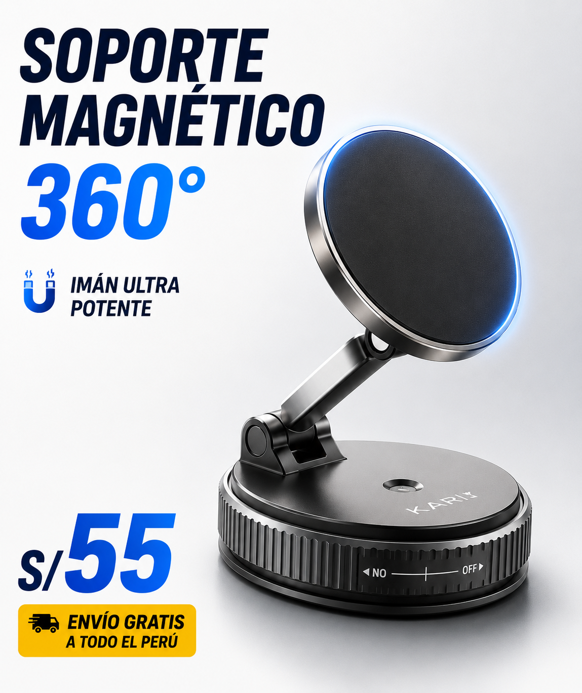 Soporte Magnético 360° para Celular 🚗📱
